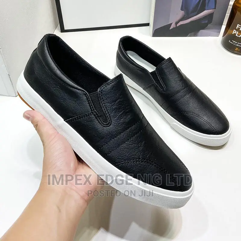 Men's Leather Shoes , Flat Sneakers