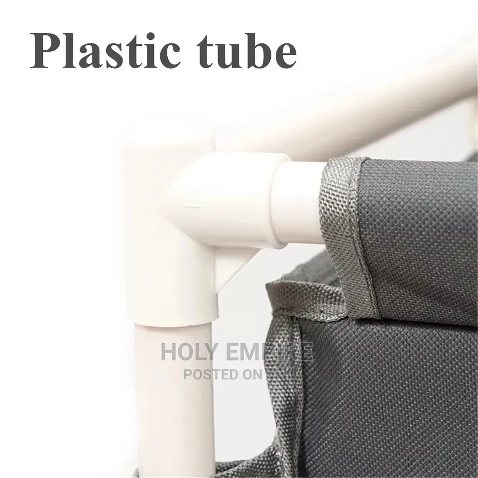 Folding Dirty Laundry Basket 3 Compartments Clothes Organize