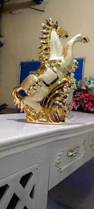 Gold Horse Figurine