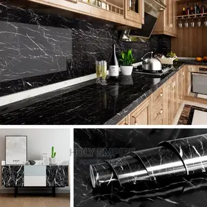 Wallpaper Oil-Proof Waterproof Kitchen Cabinets Wall Sticker