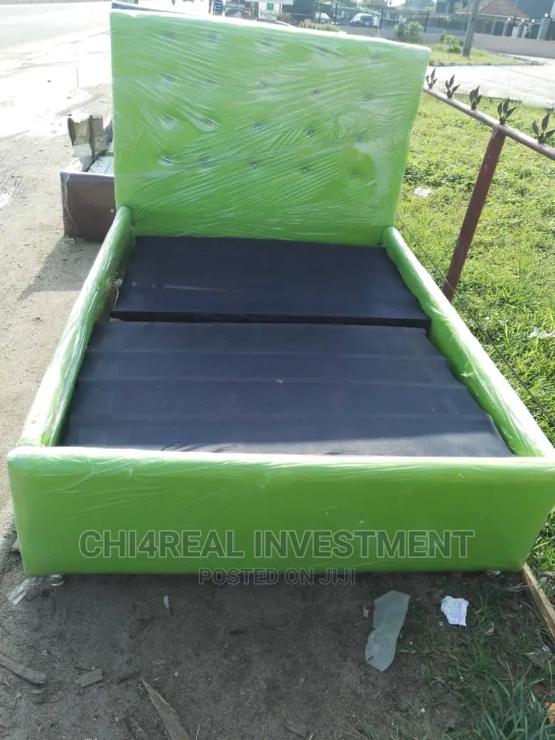 4.5 by 6 LEATHER BEDFRAME