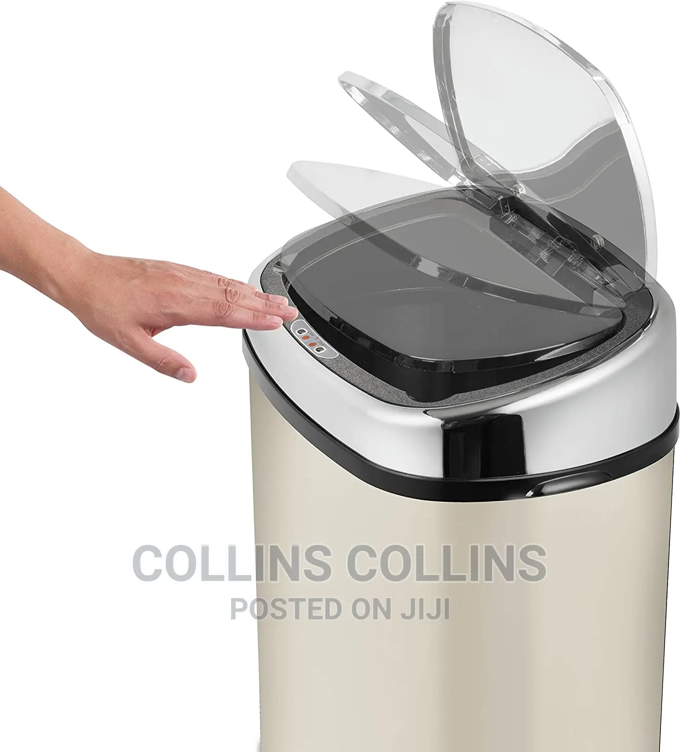 Tower T80903 Square Sensor Bin With , 58 Litre