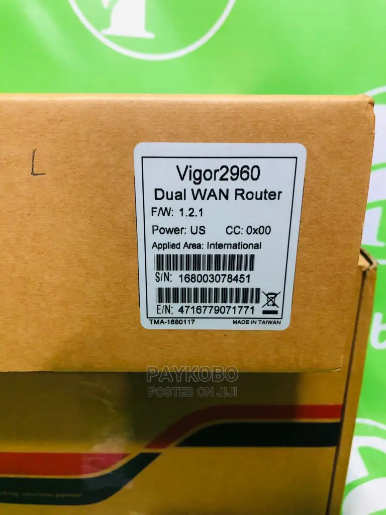 Draytek Vigor 2960 Dual-Wan Load Balancing VPN Firewall