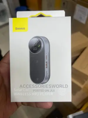 BASEUS Solar Car Wireless 5.0 MP3 Player FM Transmitter AUX
