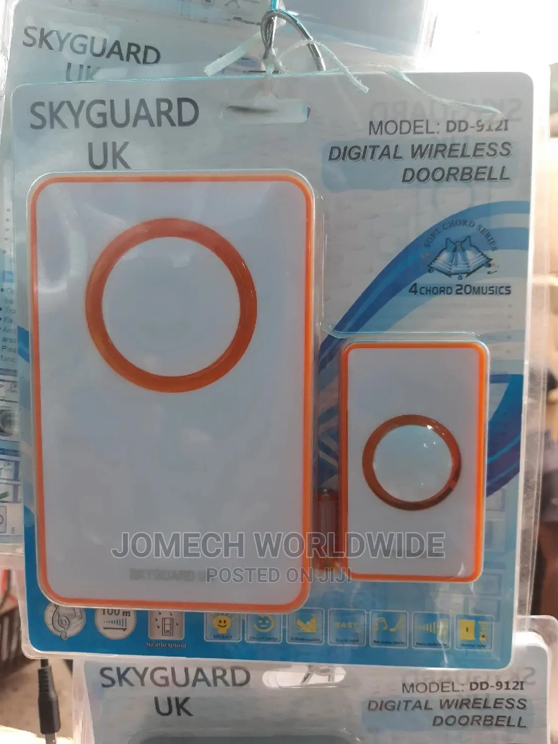 Multiple Colours Wireless Door Bell