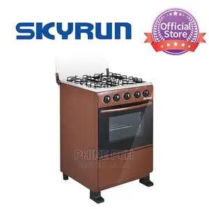 Skyrun 4 Burners(4+0)Gas Cooker - Brown