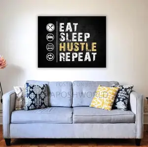 Hustle Canvas Wall Art