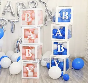 Transparent Balloon Boxes for Baby Shower