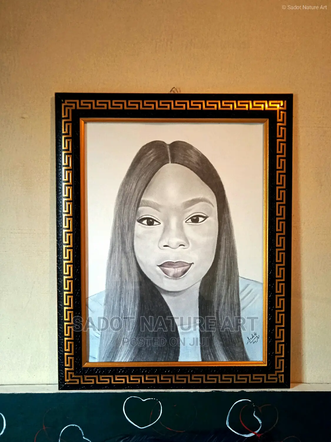 Pencil Drawing Artwork Frame