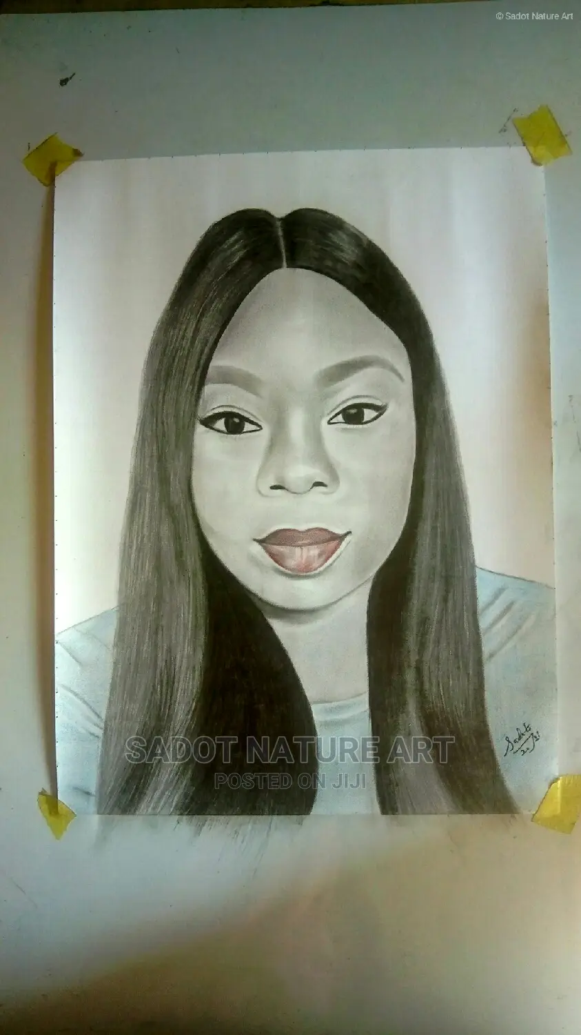 Pencil Drawing Artwork Frame