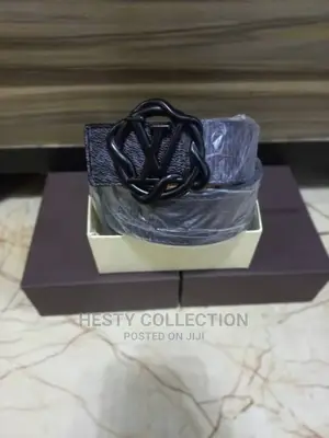 Leather Designer Belt: Louis Vuitton