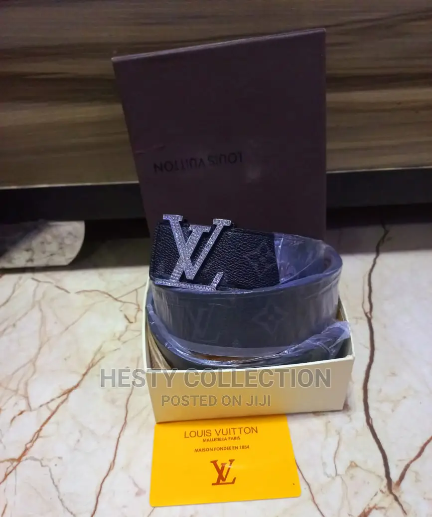 Leather Designer Belt: Louis Vuitton