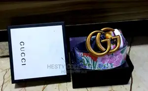 Leather Designer Belt: Louis Vuitton
