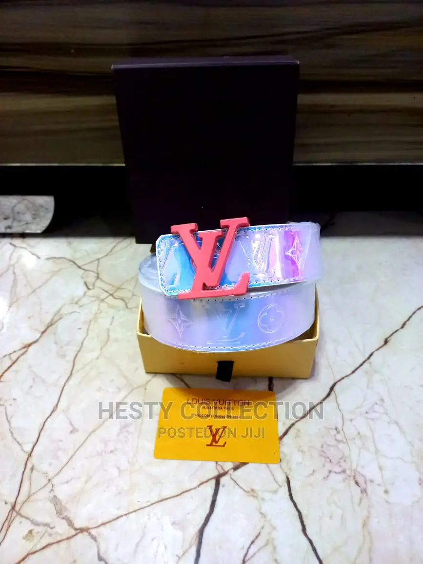 Leather Designer Belt: Louis Vuitton