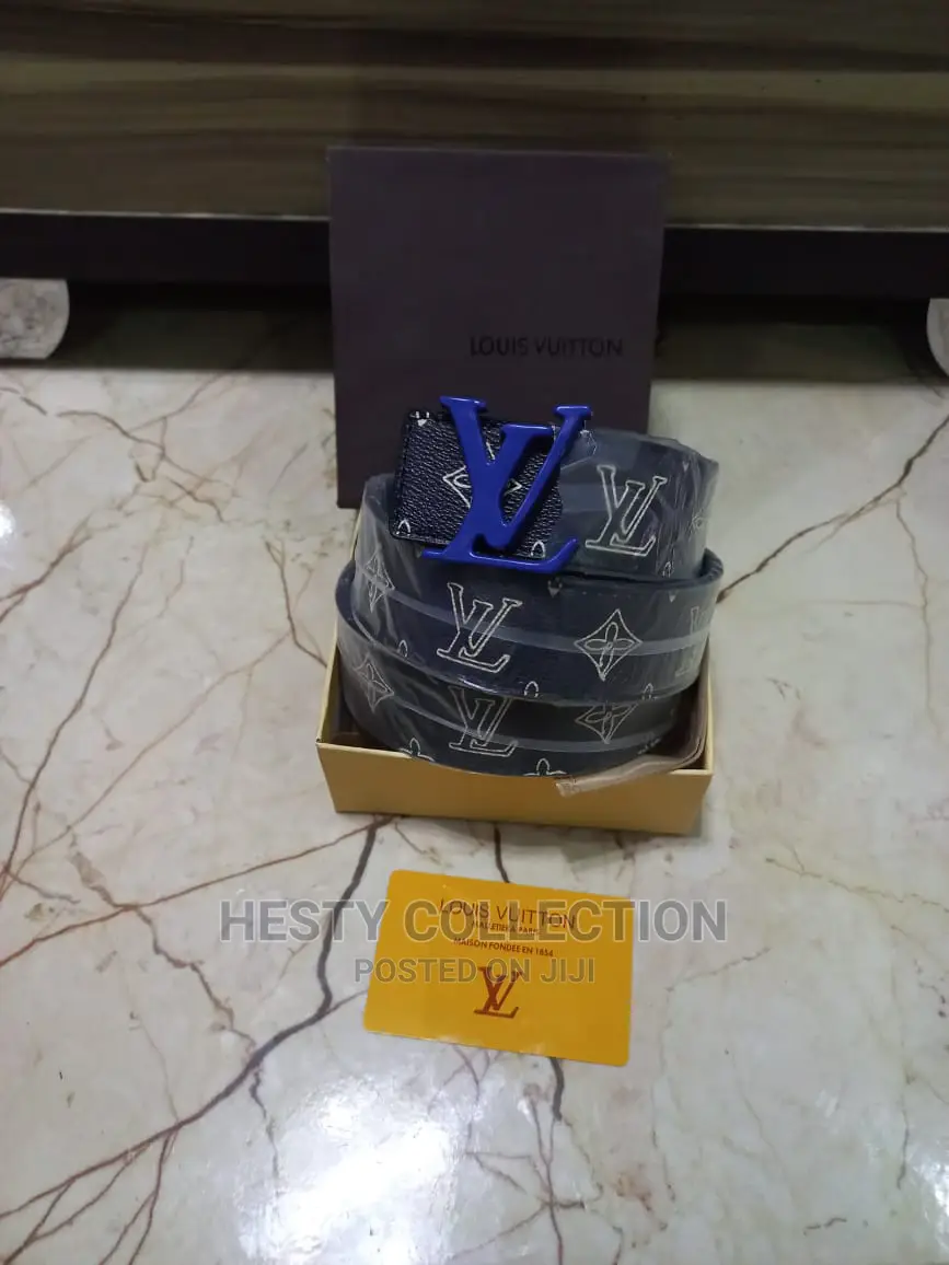 Leather Designer Belt: Louis Vuitton