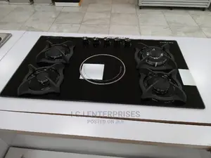 Polystar 4 Burner Gas Cooker With 1 Electric Gas Hob