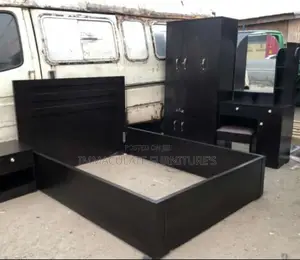 Set of Bedframe and Wardrobe