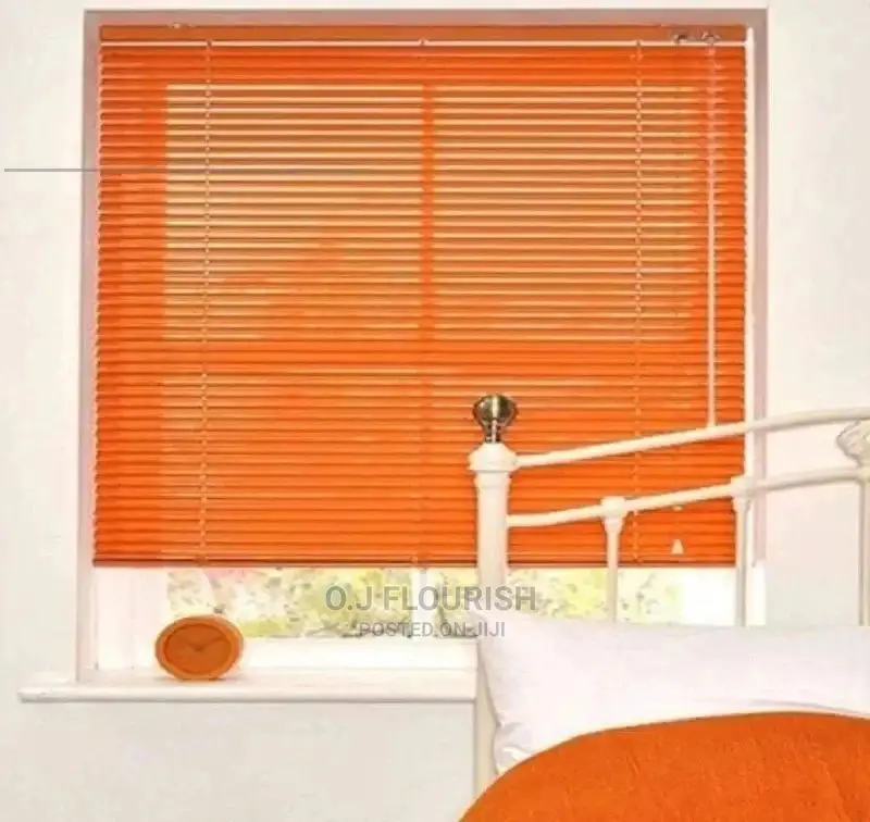 Orange Aluminum Window Blind