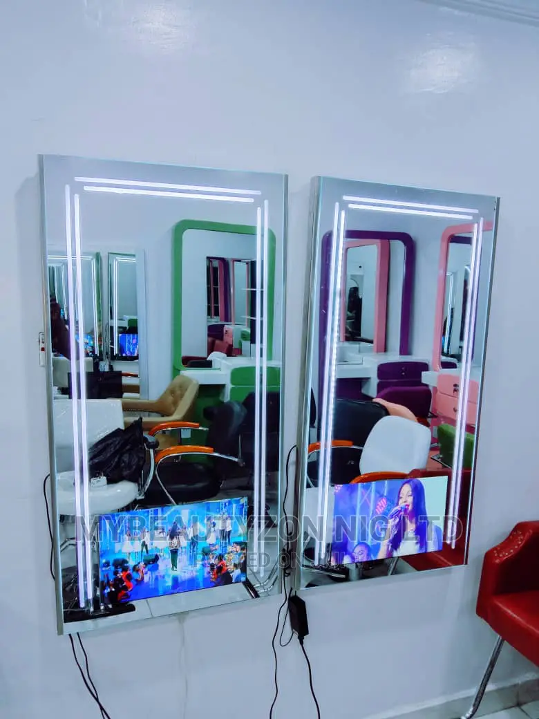 Short Mirror With Tv
