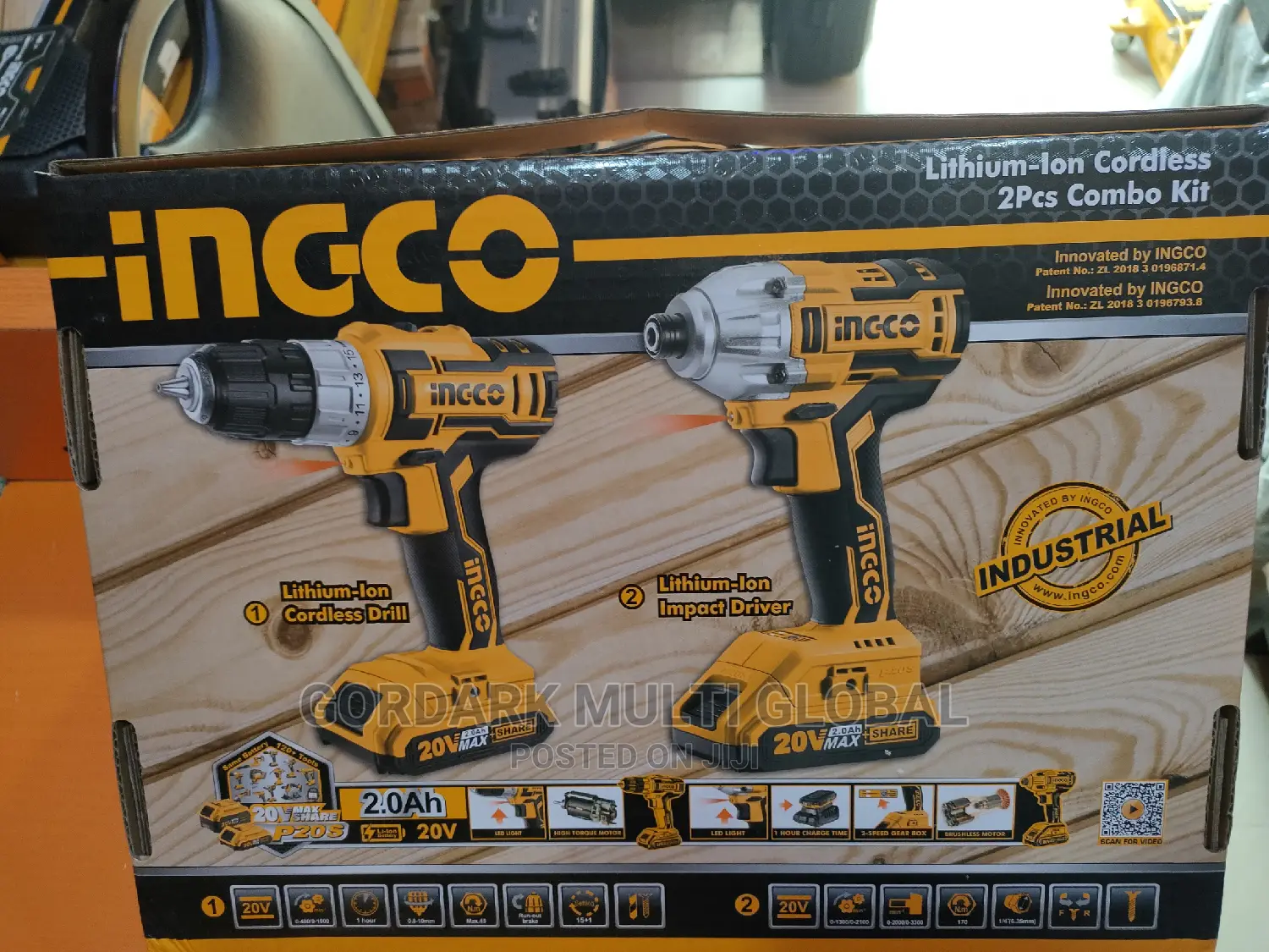 Lithium Ion Cordless 2pcs Combo Kit