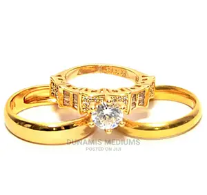Fashion Gold Plated Wedding Ring Set