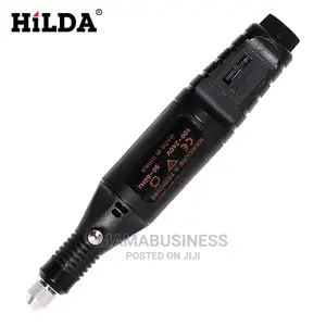 Electric Engraving Pen Vibro Engraver Carve Tool Kit - Black