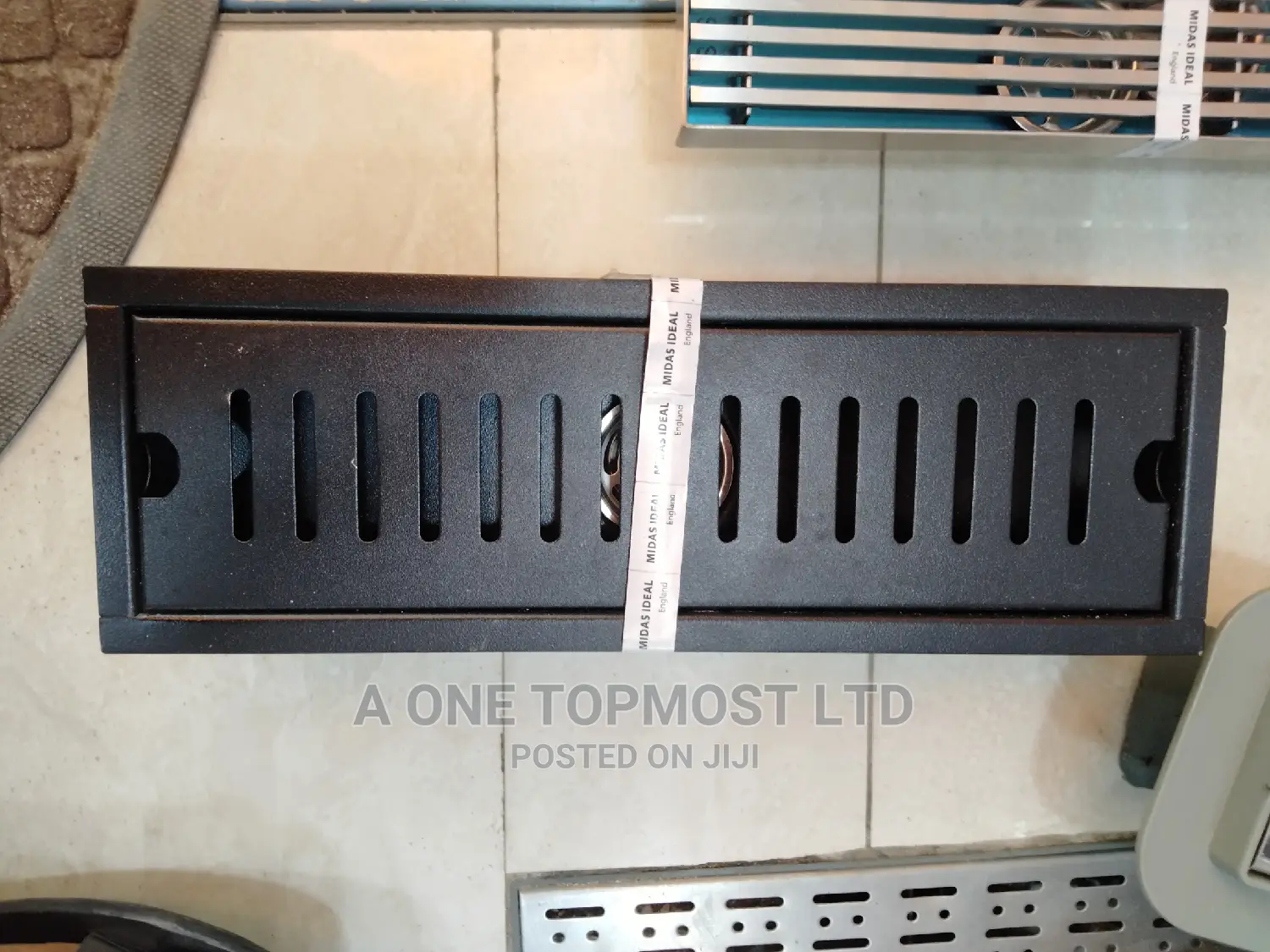 Black Floor Drain 30cm