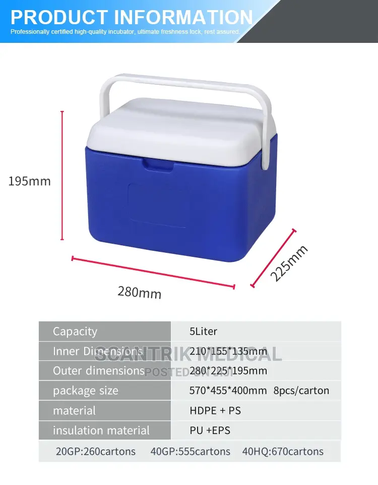 Vaccine Cooler Box/5l
