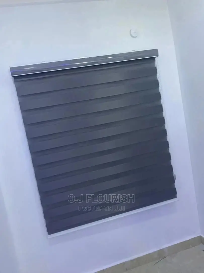 Grey Day and Night Window Blind