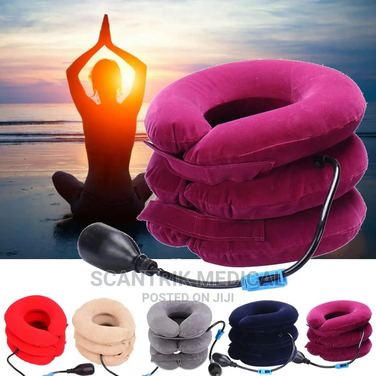 Comfortable Traction Cervical Neck Brace Support Massager