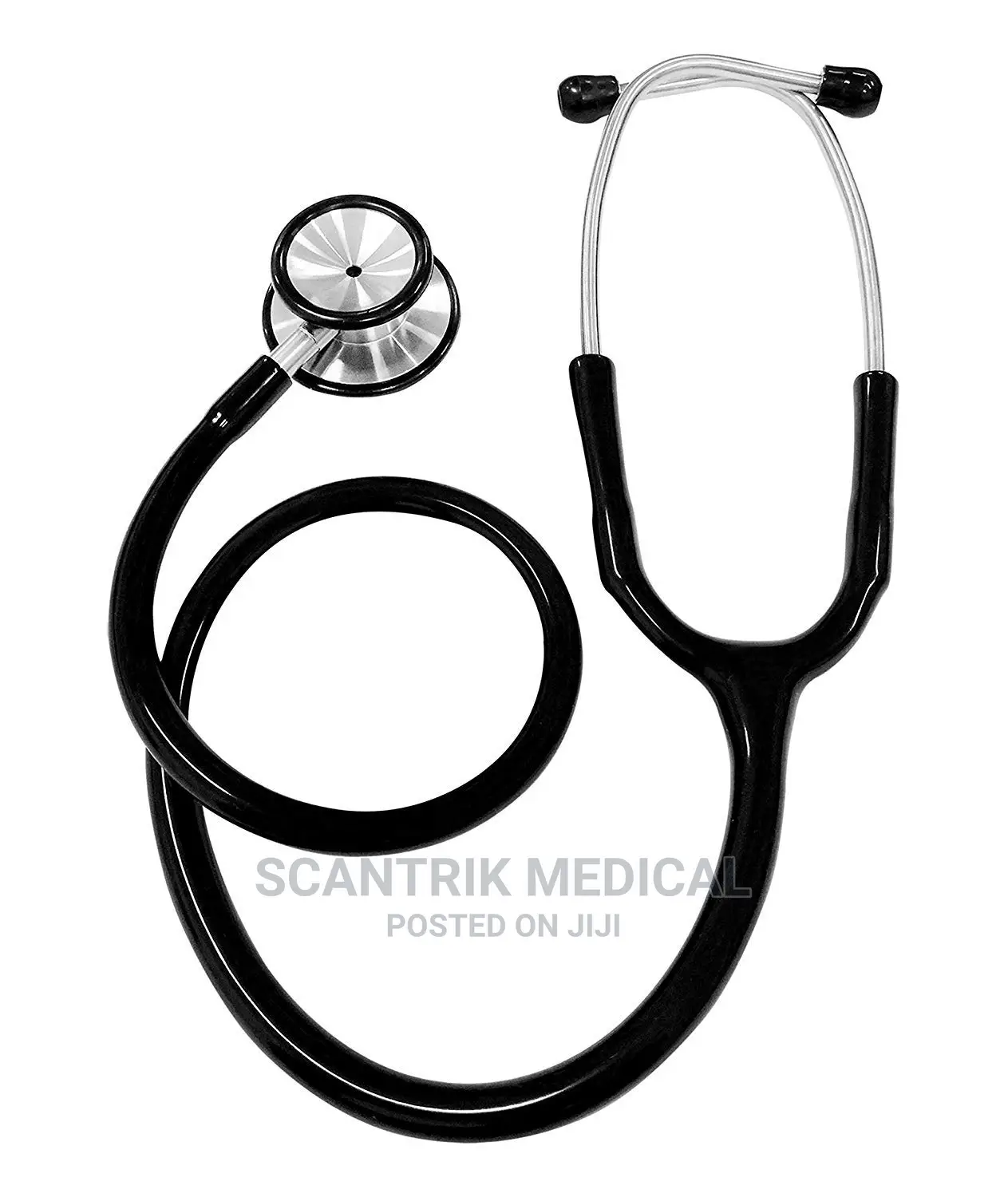 Dual Head Stethoscope for Doctors and Students- Black