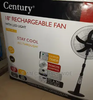 18" Century Rechargeable Fan