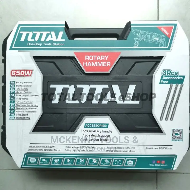 Total Rotary Hammer 650w Th306236
