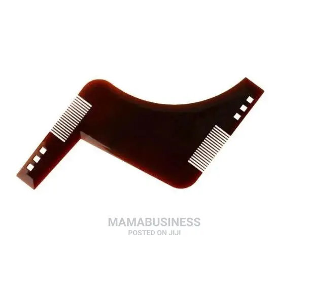 Beard Shaping Template Beard Comb All-in-One Tool - Brown