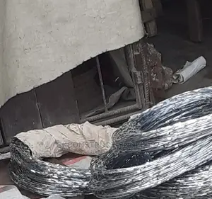 Wire on Fence for Security