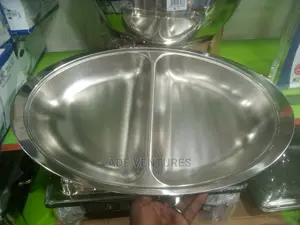 Two Portion Chafing Dish.