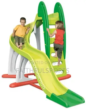 Children Playing Slide