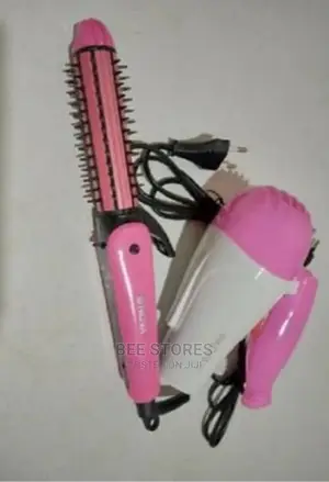 Nova 3 In 1 Hair Straightner/Curler + With Hair Dryer