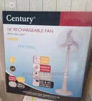 Brand New Century 16inches" Rechargeable Fan With Remote.