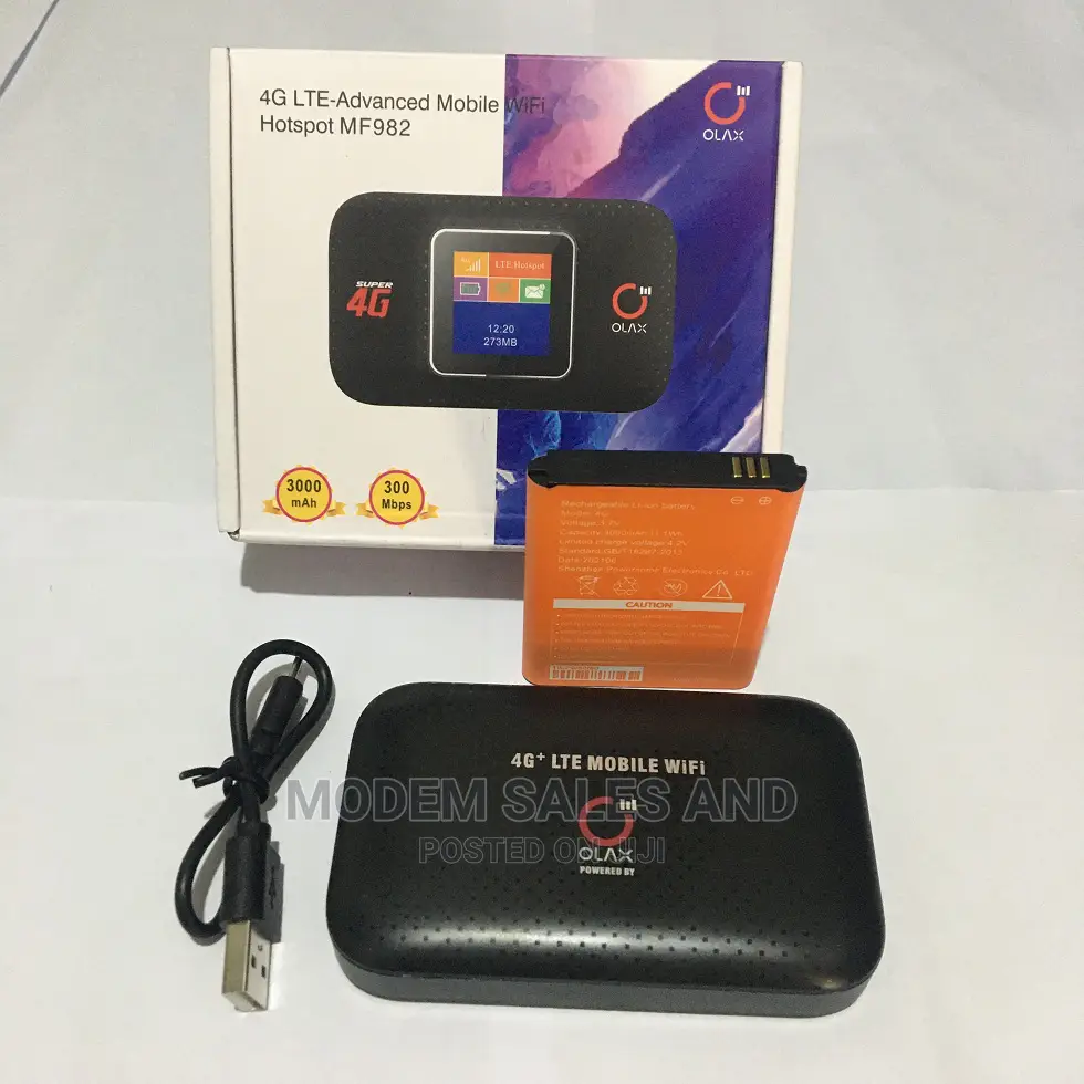 Olax Universal 4g Mobile Wifi +3,000mah Bat3 +Screen Display in Ikeja ...