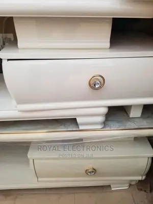 Brand New Imported Center Table(Grey White) With Top Glass