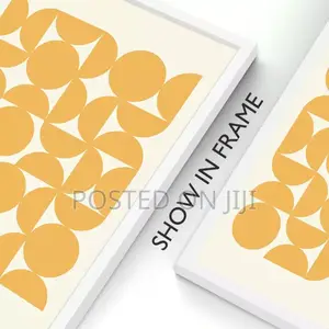 Abstract Graphic Designs Yellow Gallery Poster