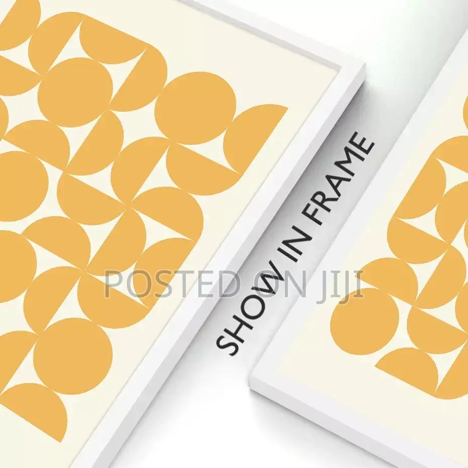 Abstract Graphic Designs Yellow Gallery Poster