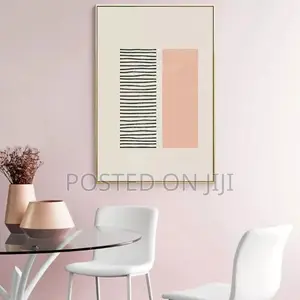 Boho Abstract Rainbow Beige Painting