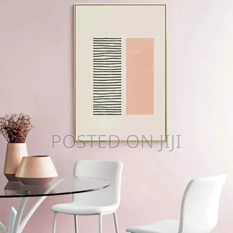 Boho Abstract Rainbow Beige Painting