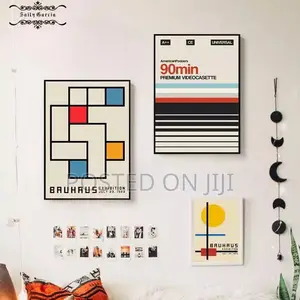 Nordic Retro Geometric Pattern Posters