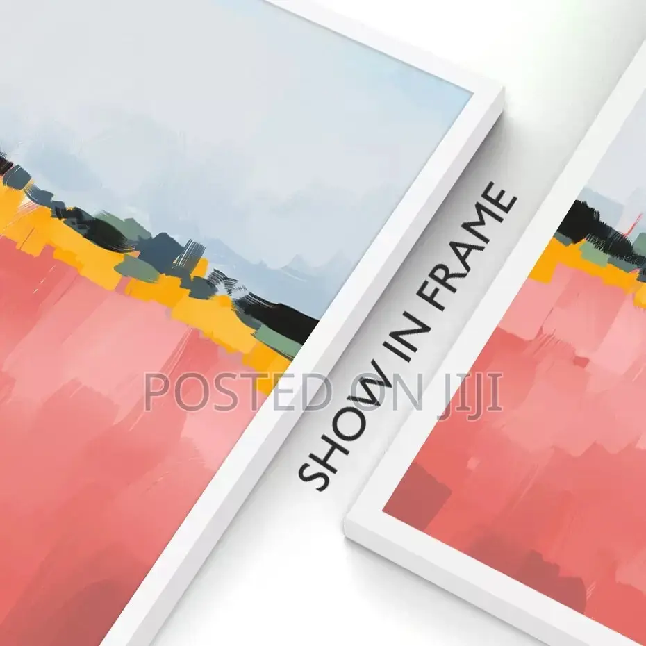 Abstract Multicolor Brush Background Canvas