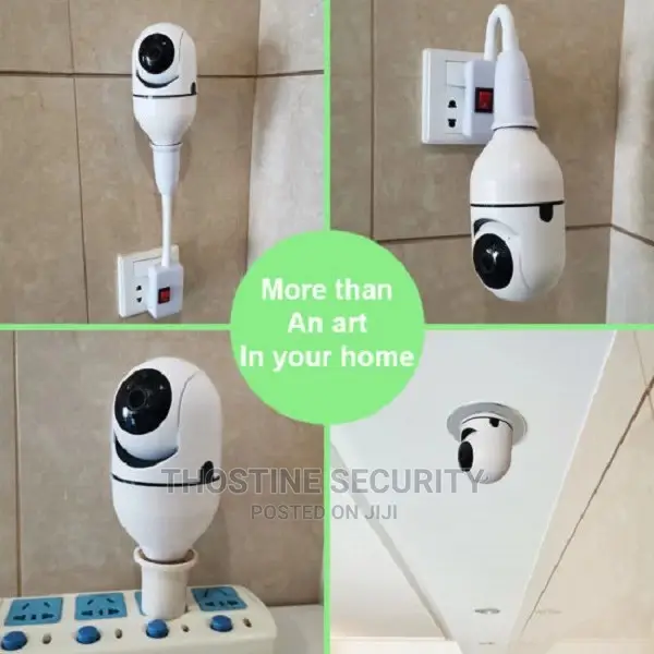 Hd 1080p E27 Bulb Socket PTZ Wifi Ip Camera