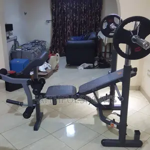 Quality New Weight Bench With 50kg and Olympic Barbell
