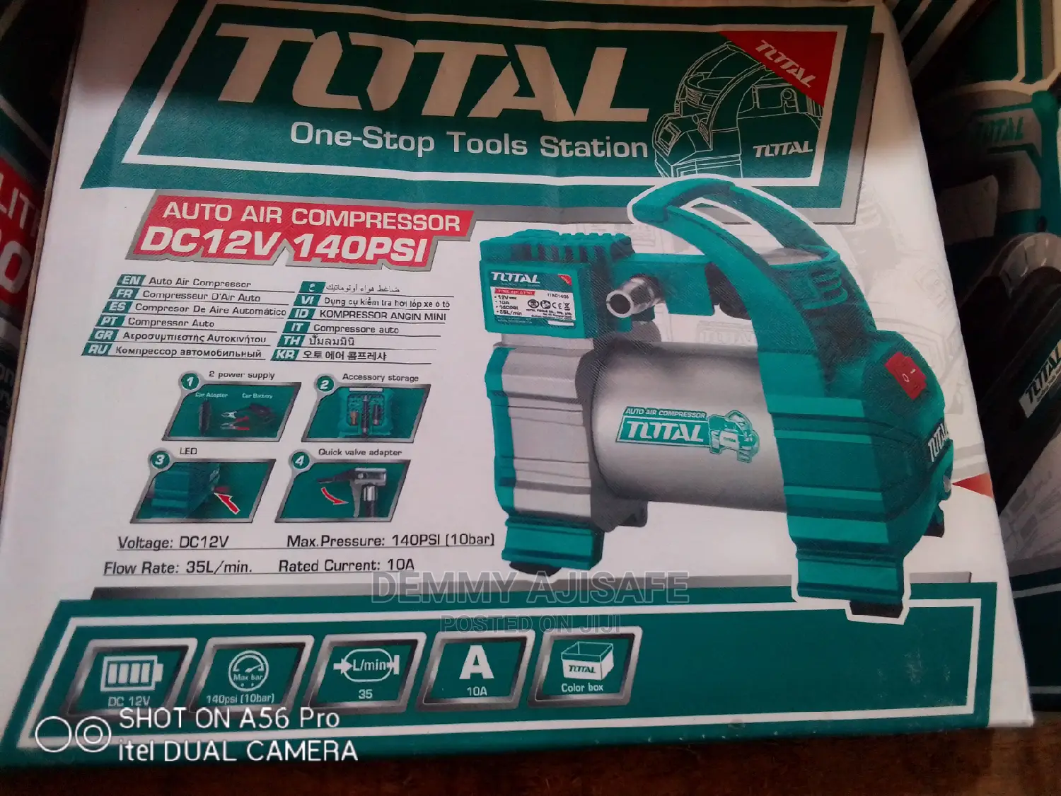 Total Auto Air Compressor Dc12v 140psl